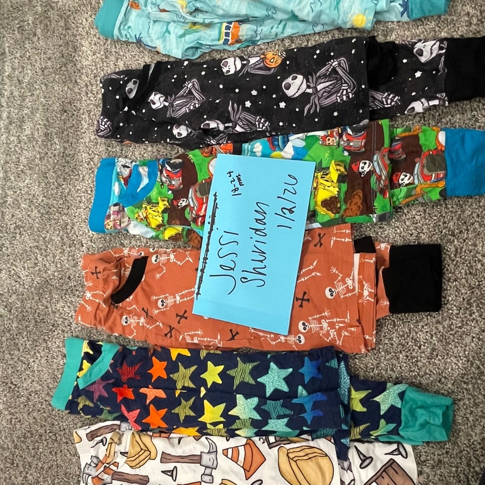 BAMBOO Kids Skeleton and Star Pajama Set - Multicolor